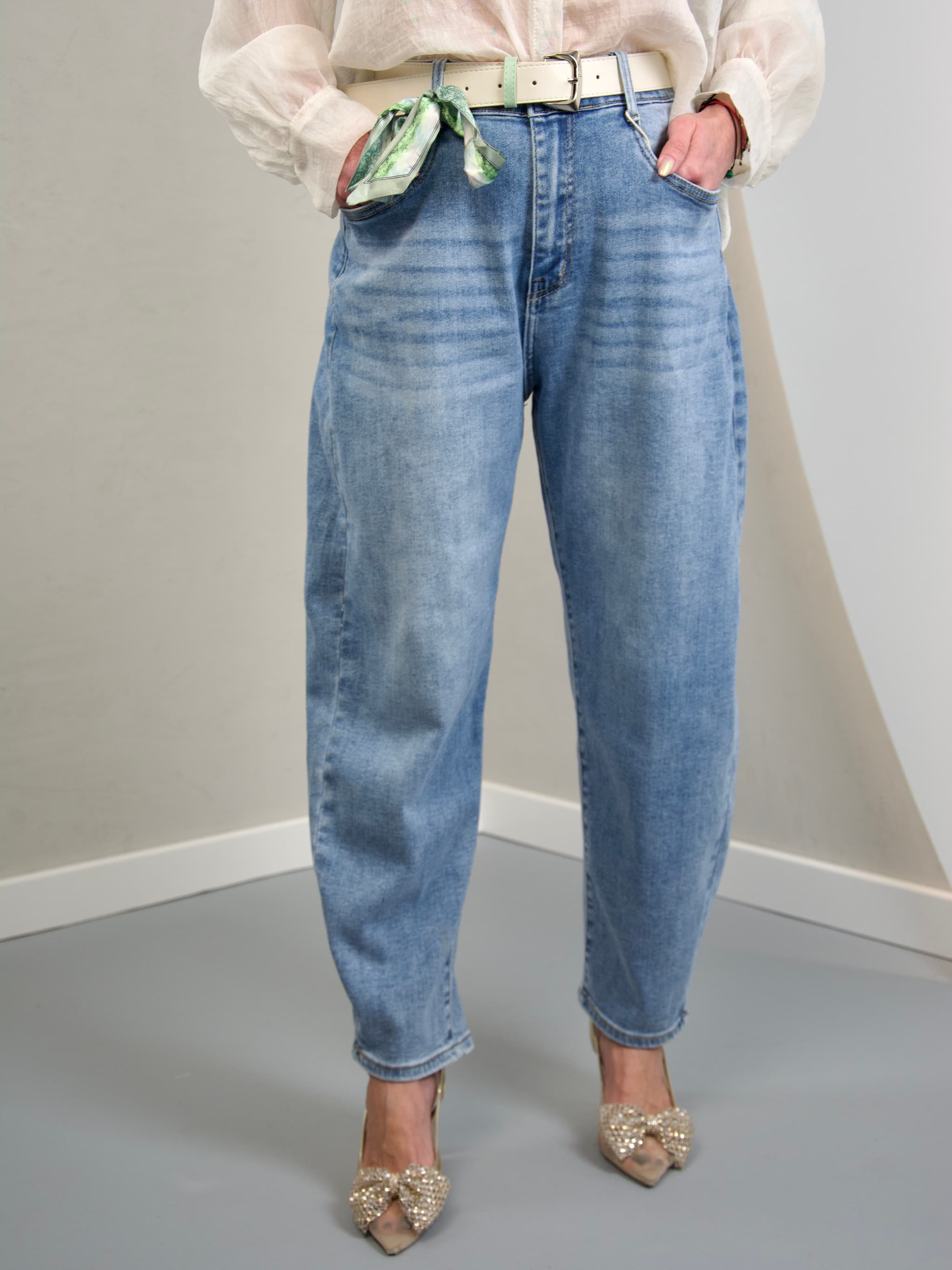 Blue balloon jeans