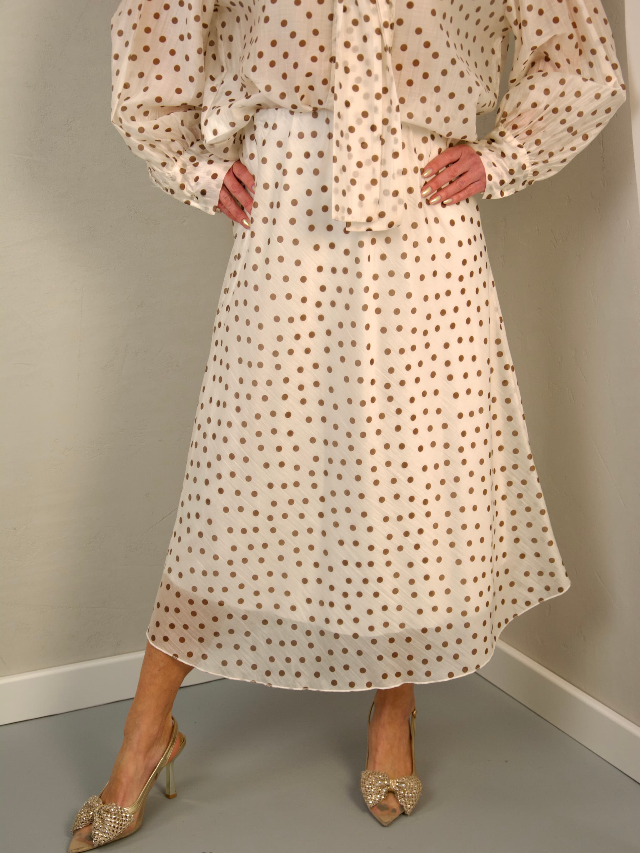 Polka dot skirt