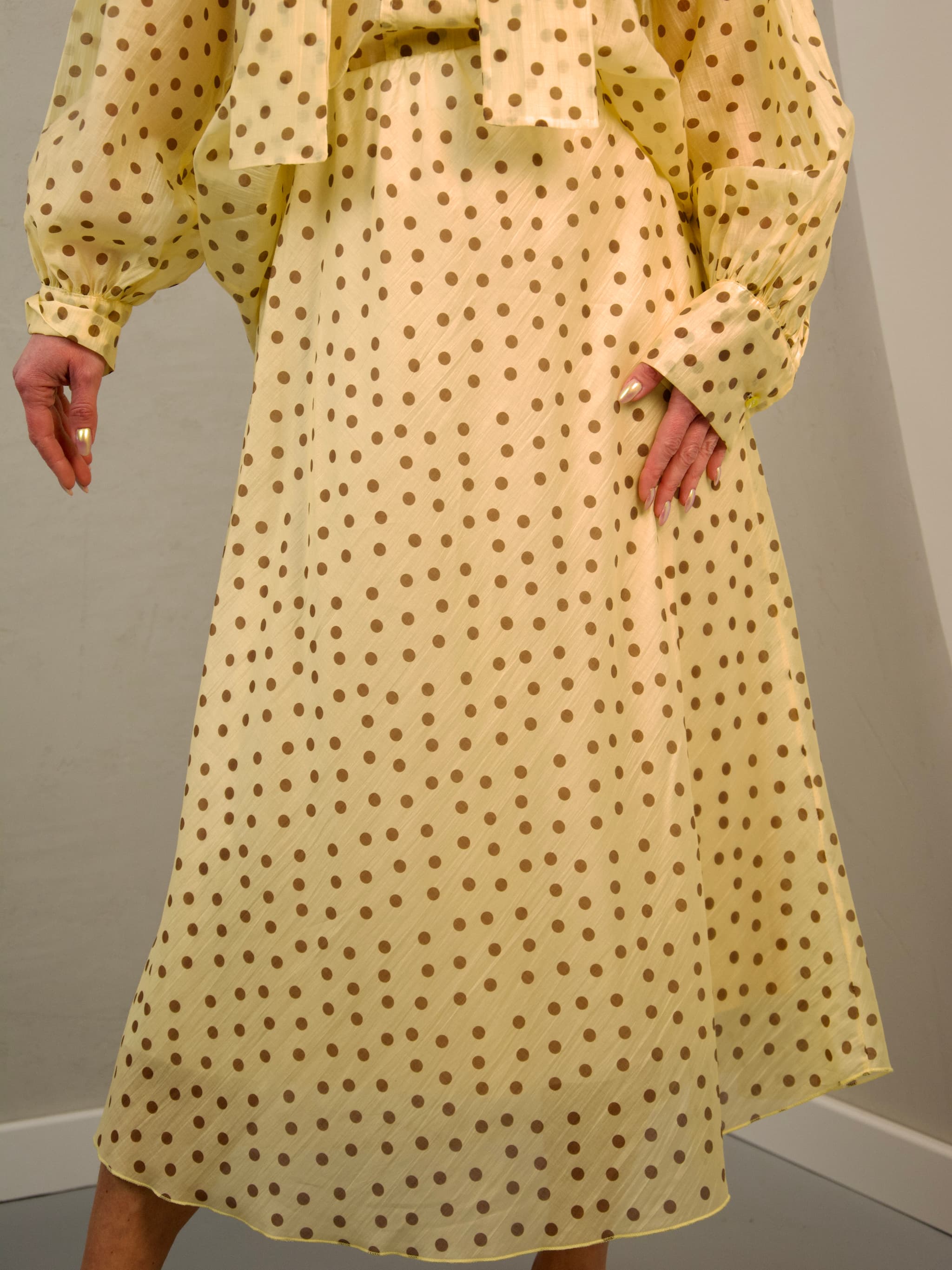 Polka dot skirt