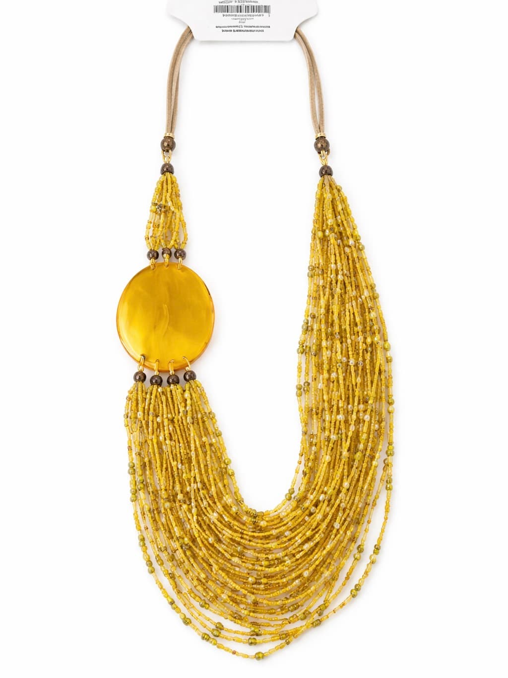 Alex Max pendant yellow beads