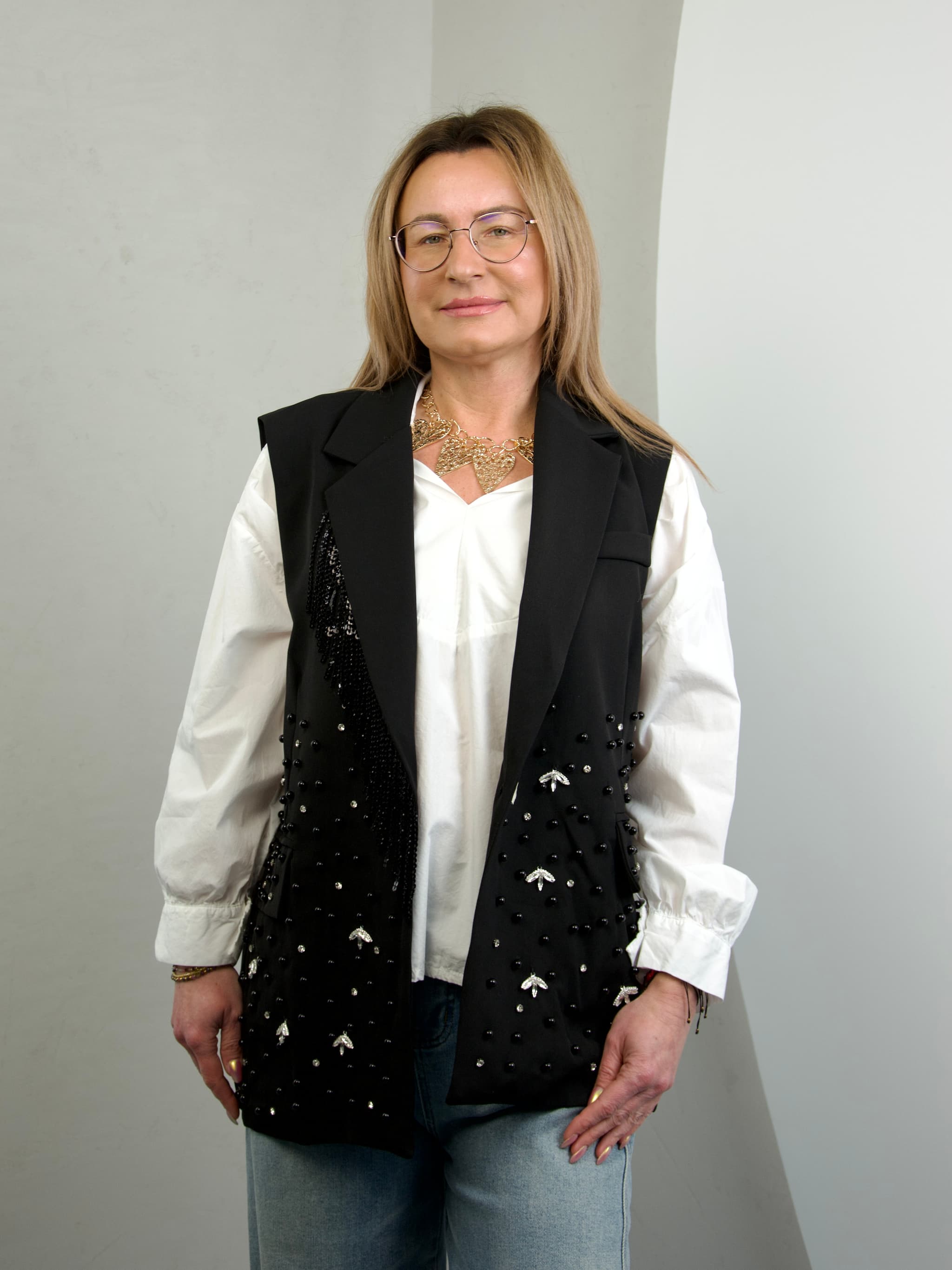 Sequin vest
