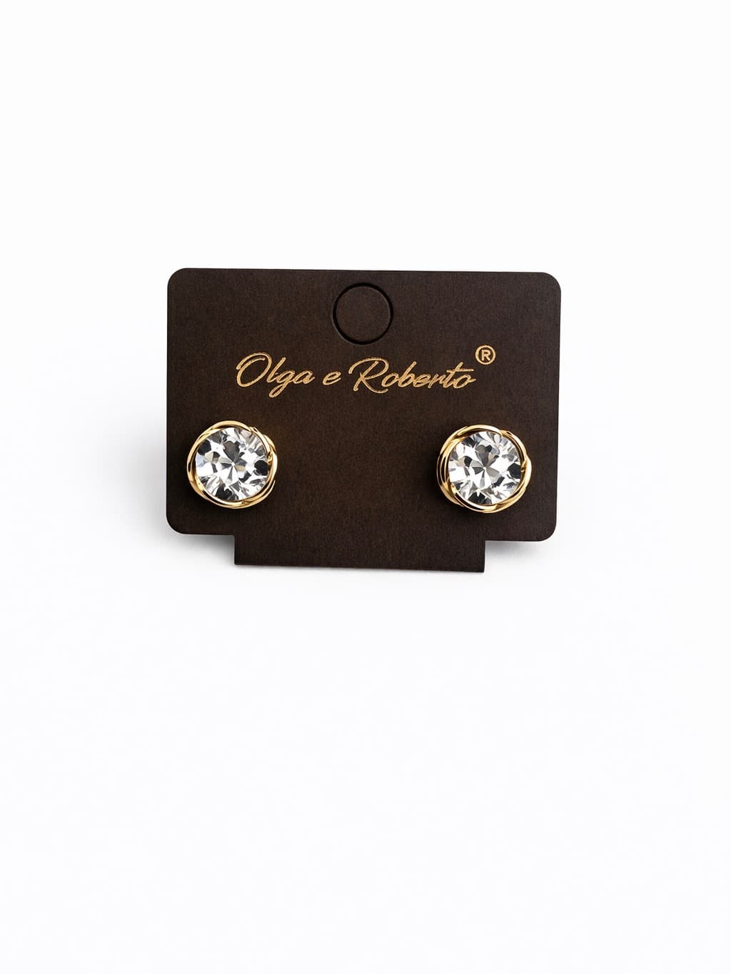 Cubic zirconia stud earrings