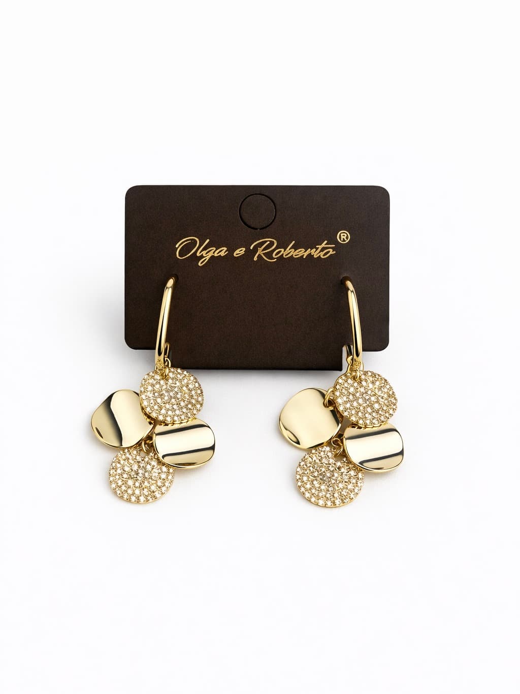 Dangling coin earrings