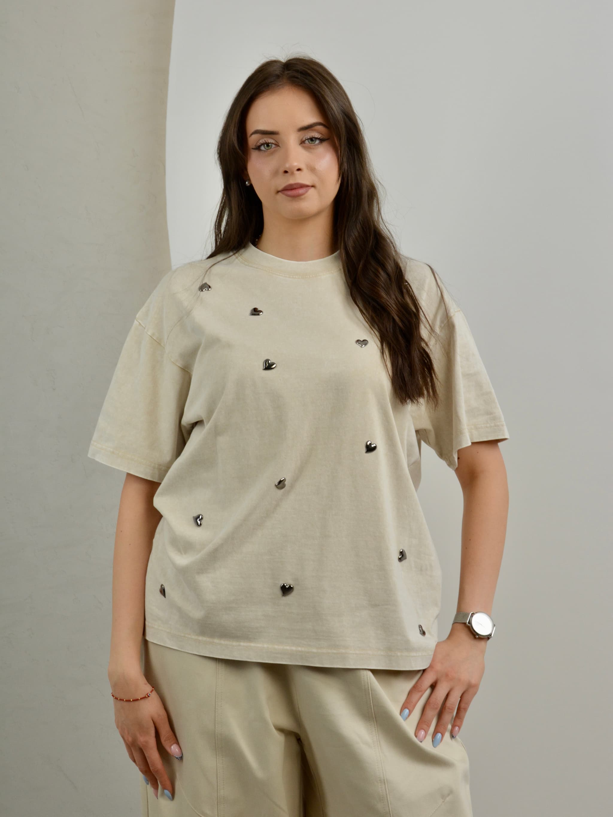 T-shirt z serduszkami