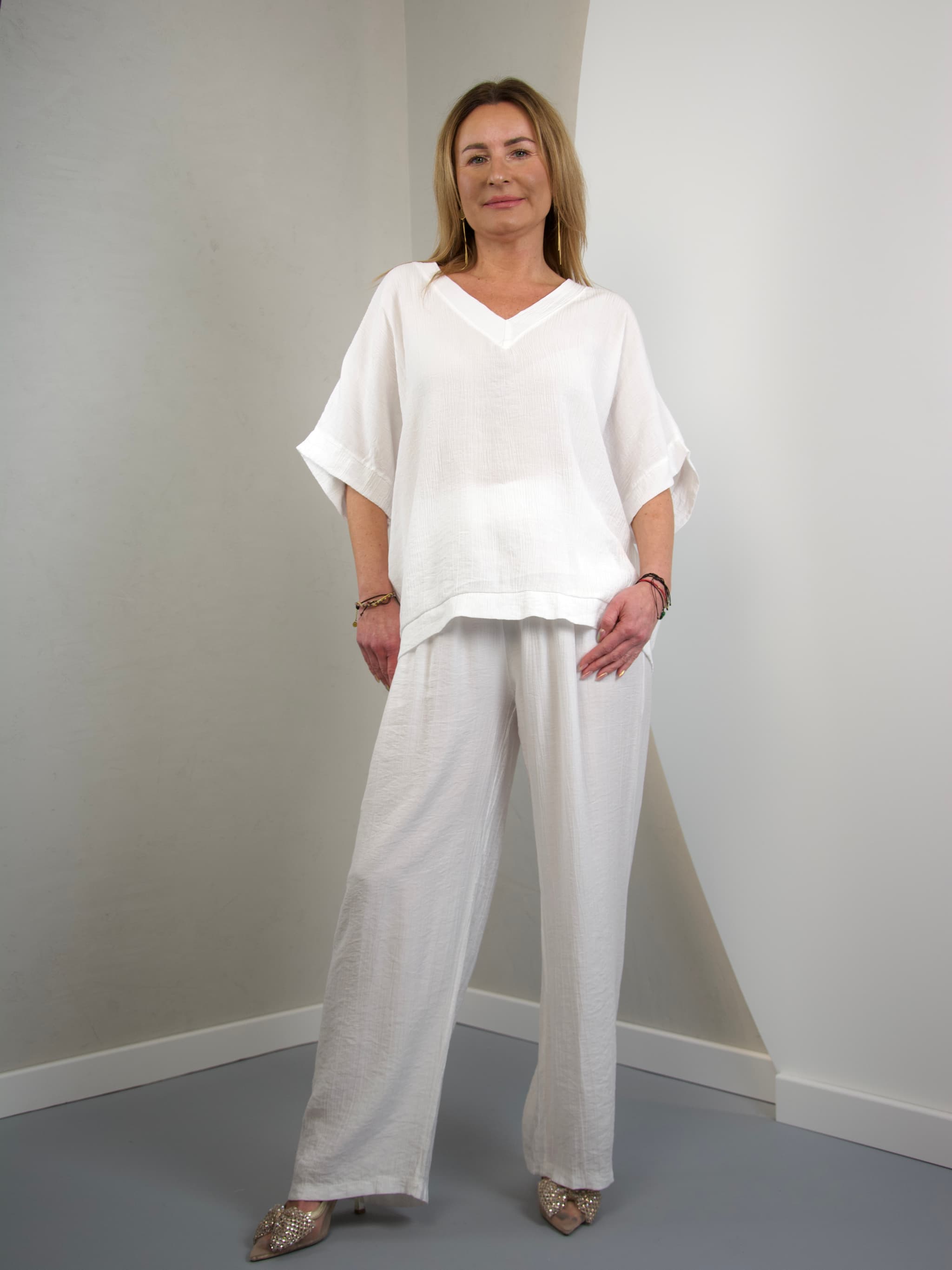 Basic crinkled blouse