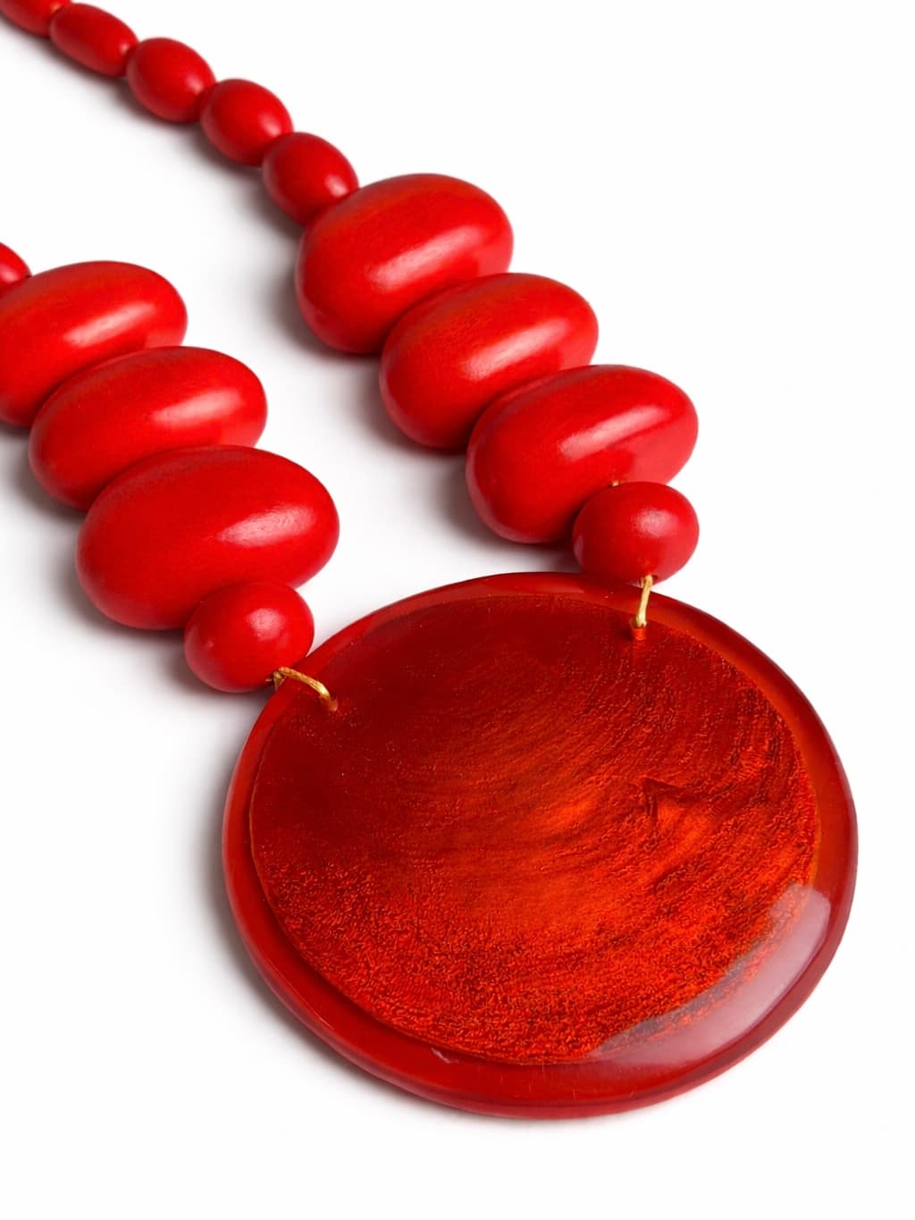 Alex Max red hoop beads