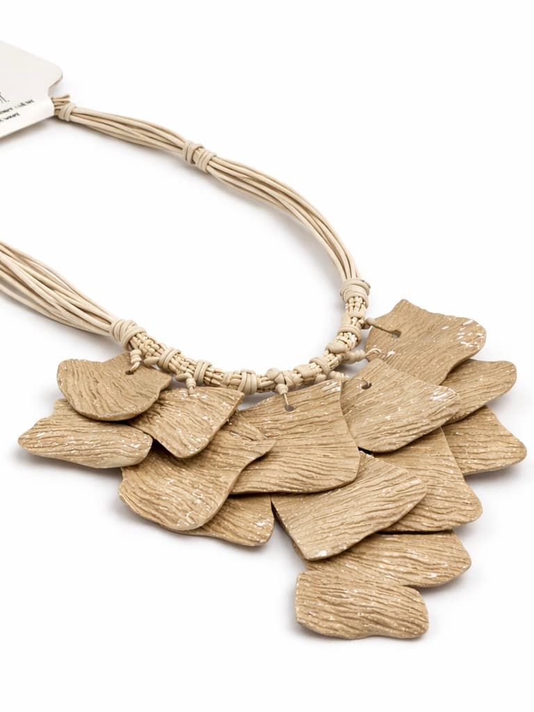 Necklace with ivory stones