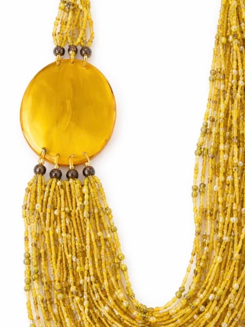 Alex Max pendant yellow beads
