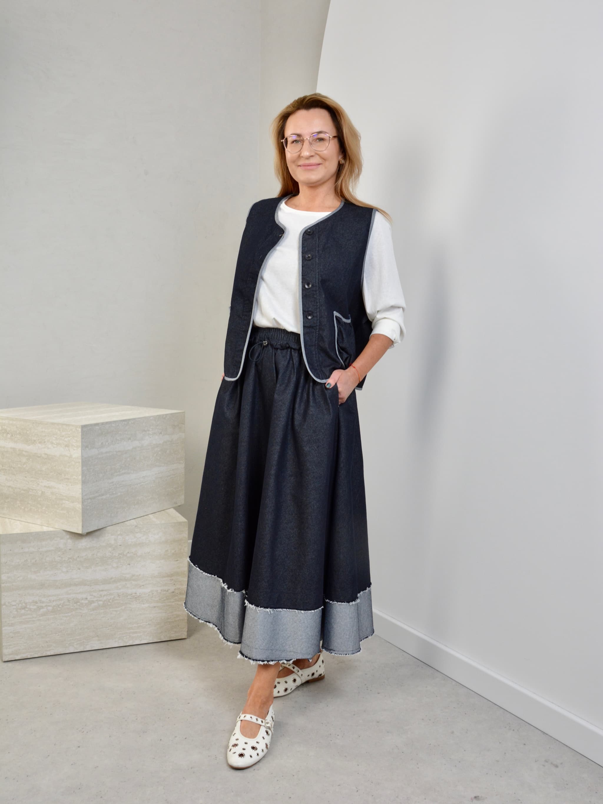 Kamizelka typu jeans