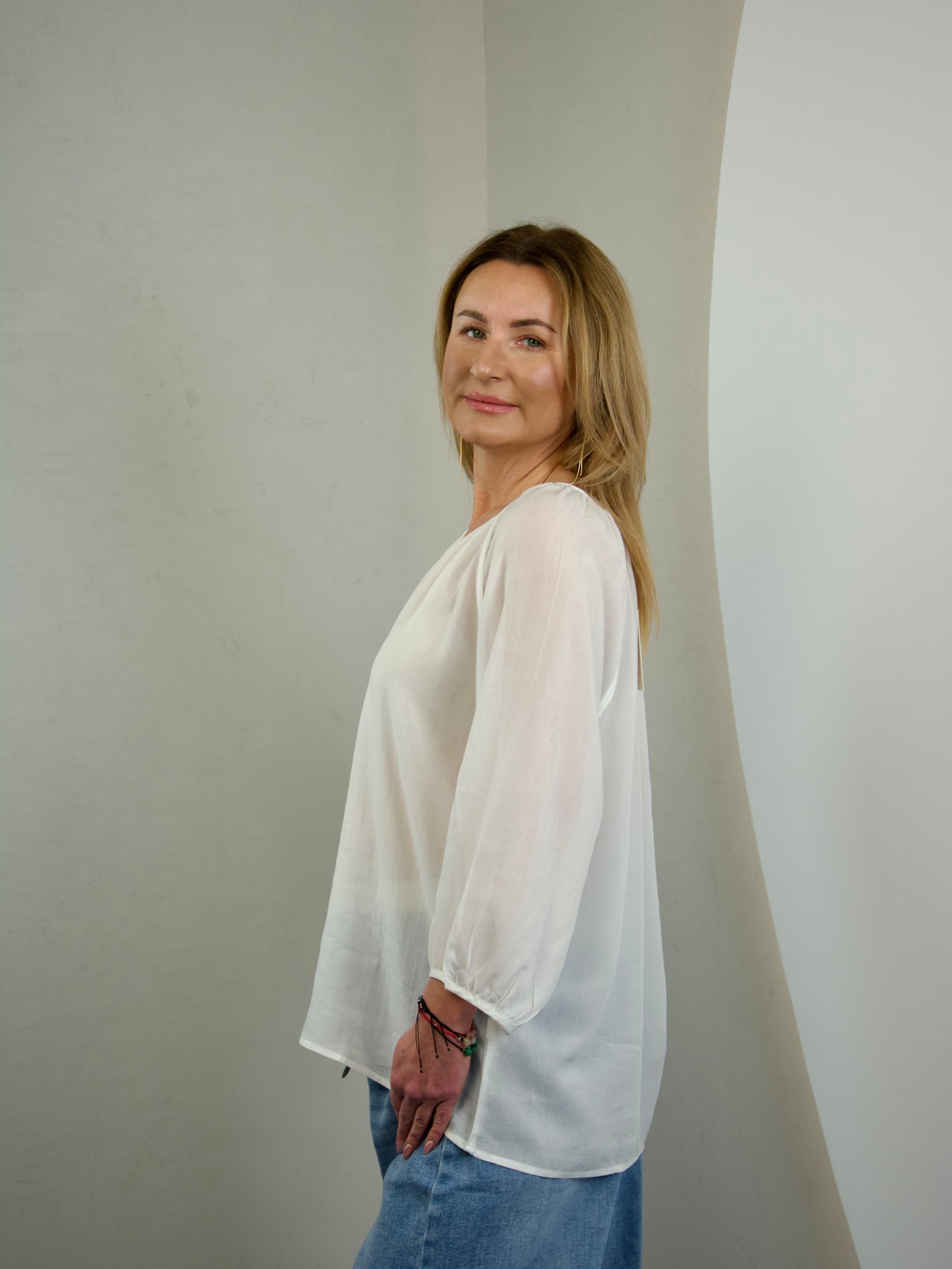 heer 3/4 sleeve blouse