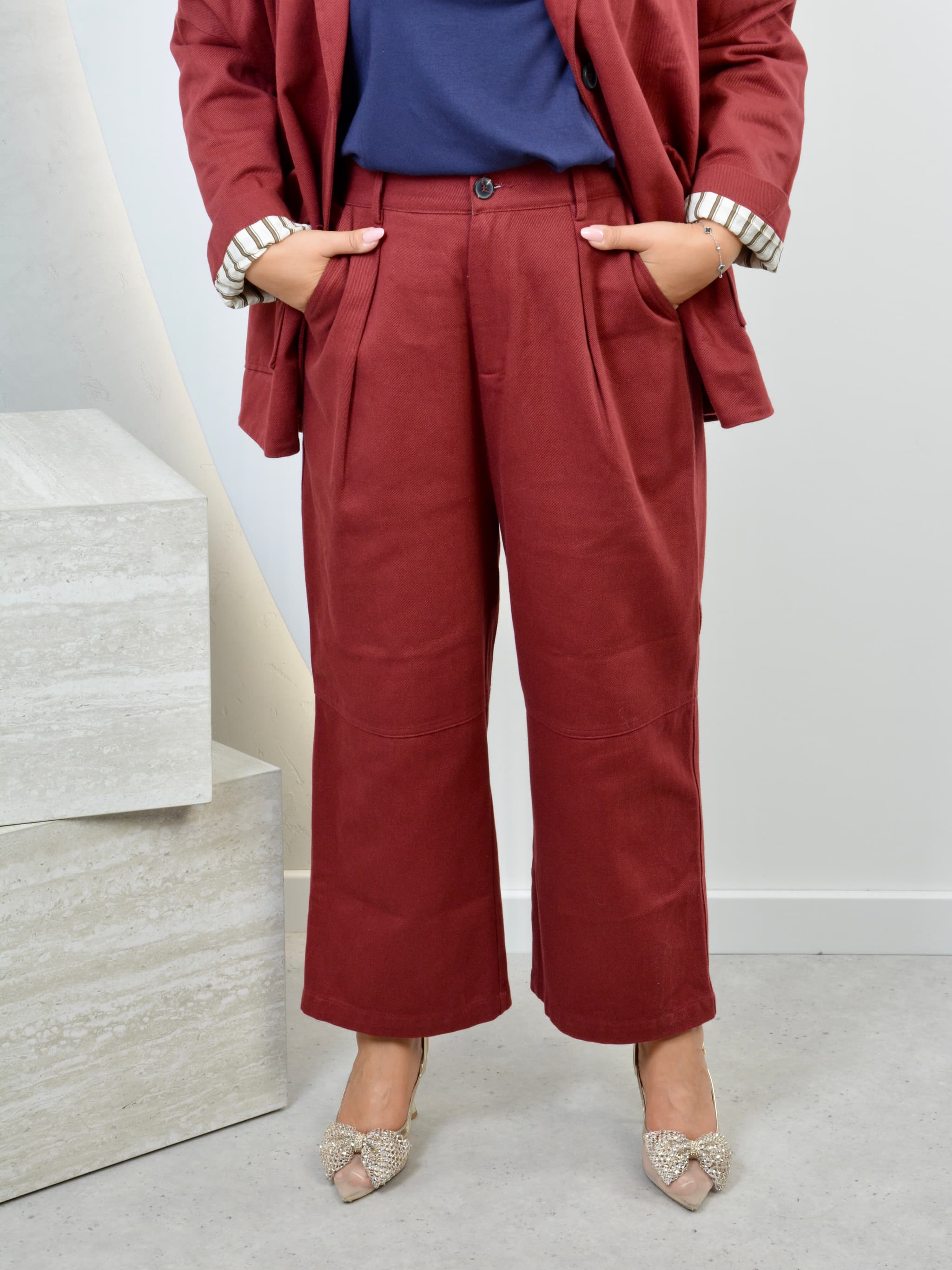 Spodnie bawełniane Gioya