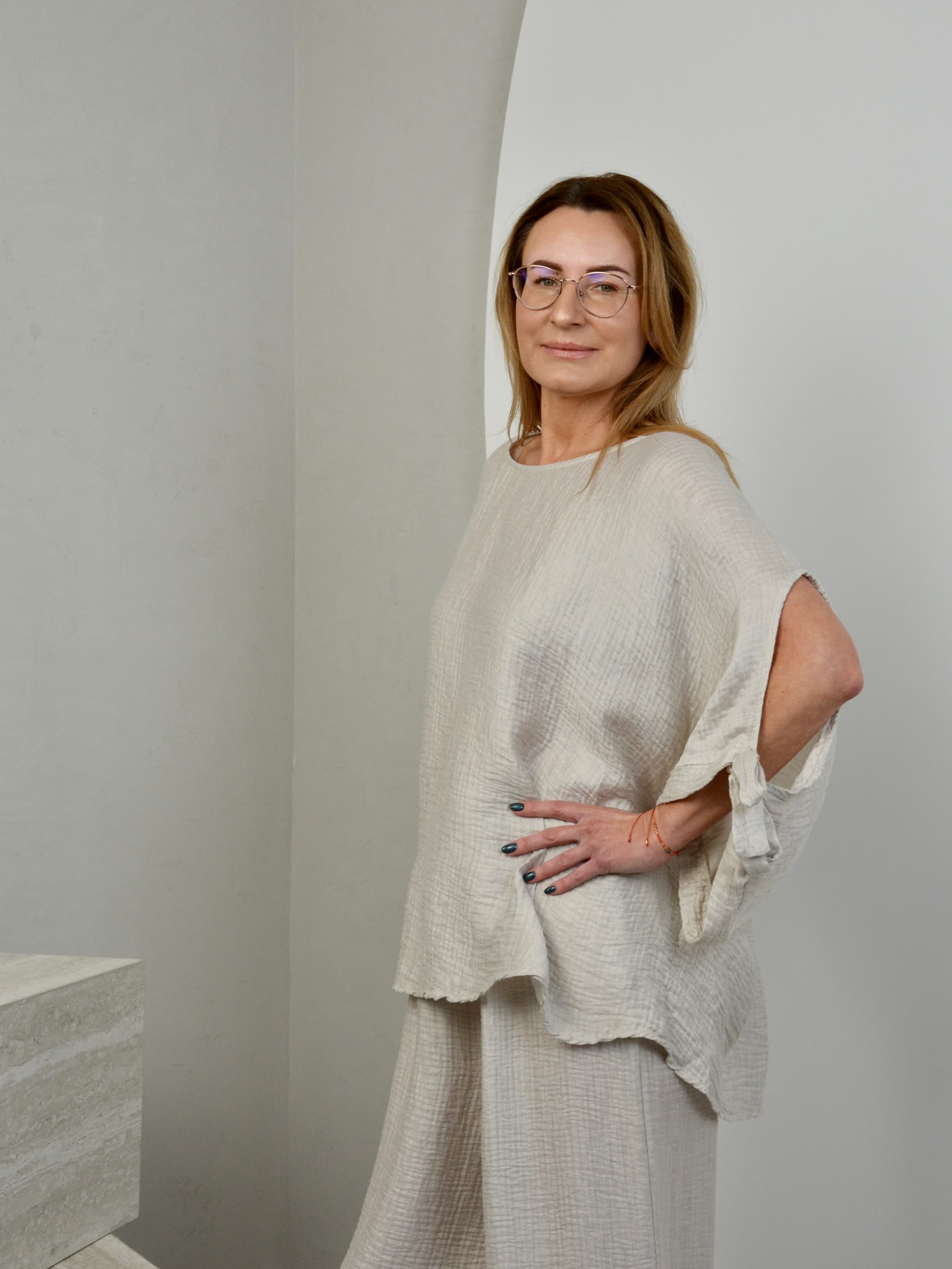 Bluzka muślinowa z kokardką