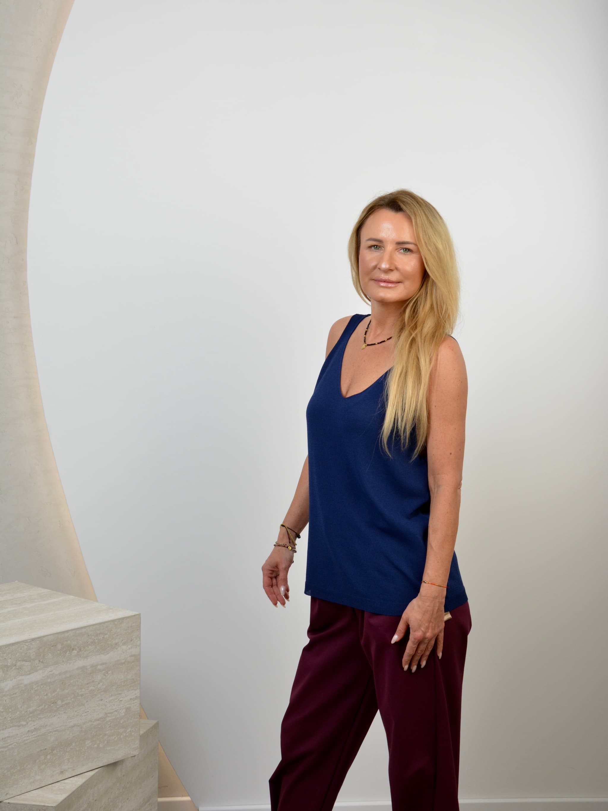 Bluzka z wiskozy na ramiączkach
